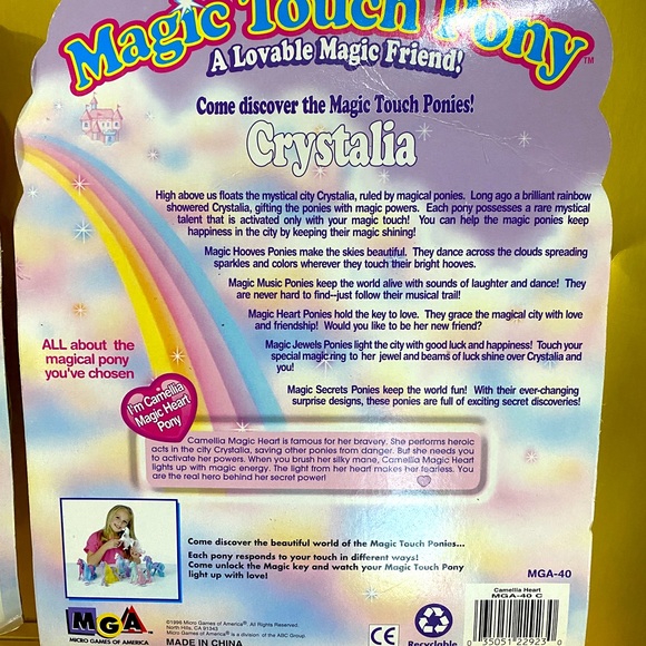 MAGIC TOUCH PONY VTG 90s MAGIC HEART PONY HEARTS LIGHT UP & BLINK BUNDLE OF 2 - Picture 15 of 16